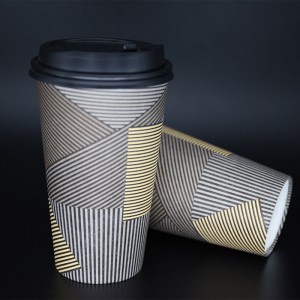Tasse à café jetable en papier à paroi simple
